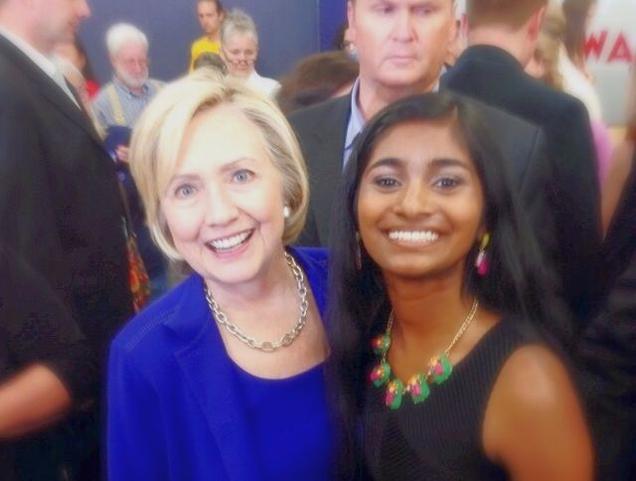 Tamil American girl youngest delegate to attend DNC