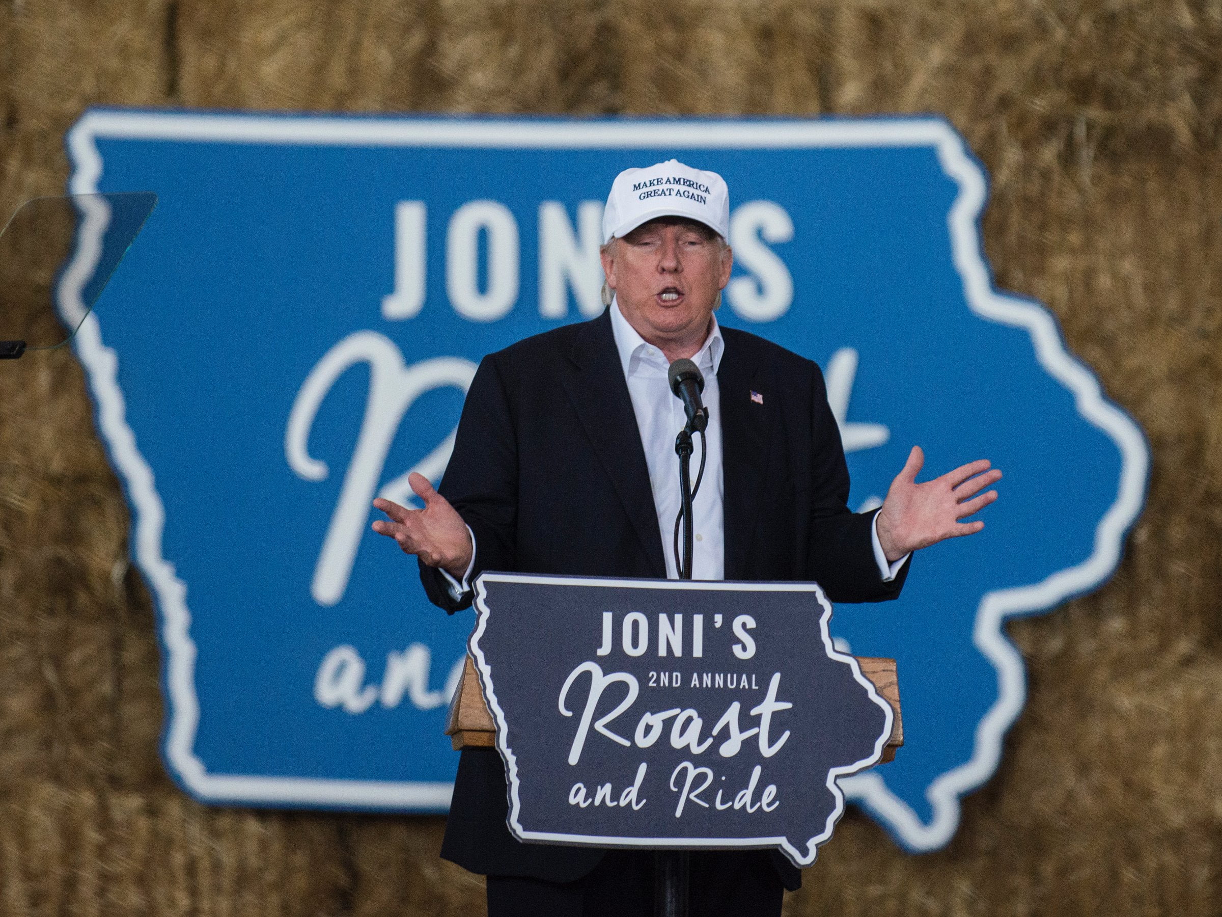 There’s ‘a war on the American farmer’: Trump swings through Iowa