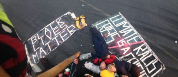 Black Lives Matter protesters close London City Airport runway